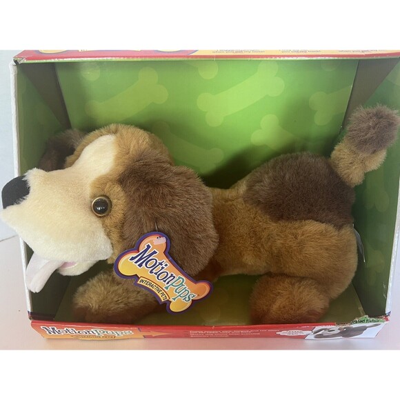 Rare Interactive Motion Pups Pets Toy Wiggle Wag Puppy Dog Plush Stuffed Animal - Picture 4 of 11